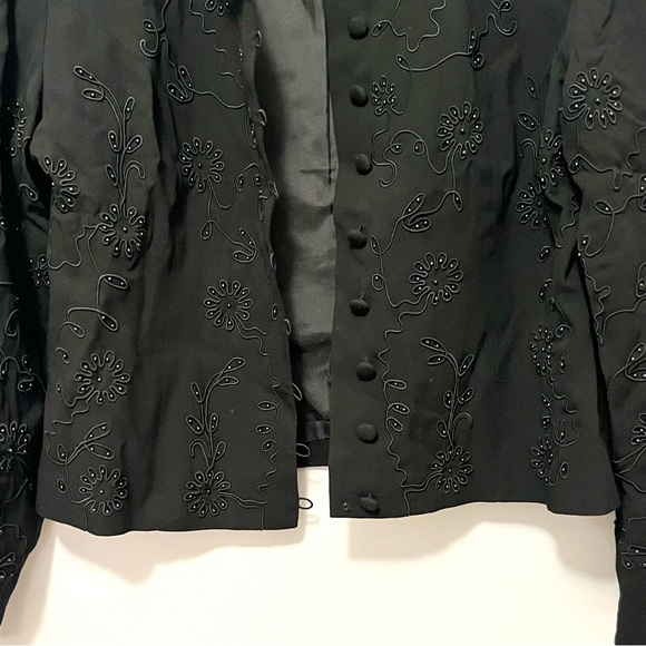 vintage Talbots button-up jacket blazer with beautiful intricate beaded details - Picture 15 of 16